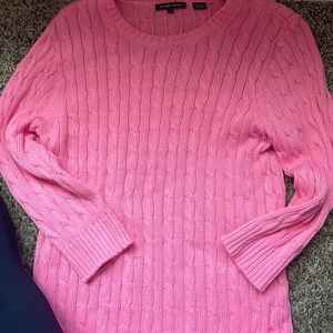 Pink sweater. 100% cotton.
